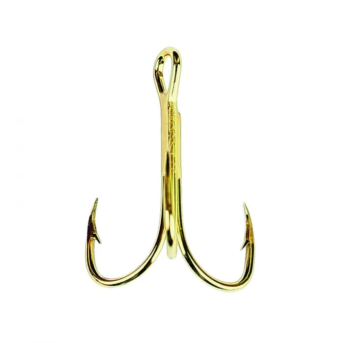 Eagle Claw 376 Gold 2X Treble Hook 3 Eagle Claw 376 Gold 2X Treble Hook