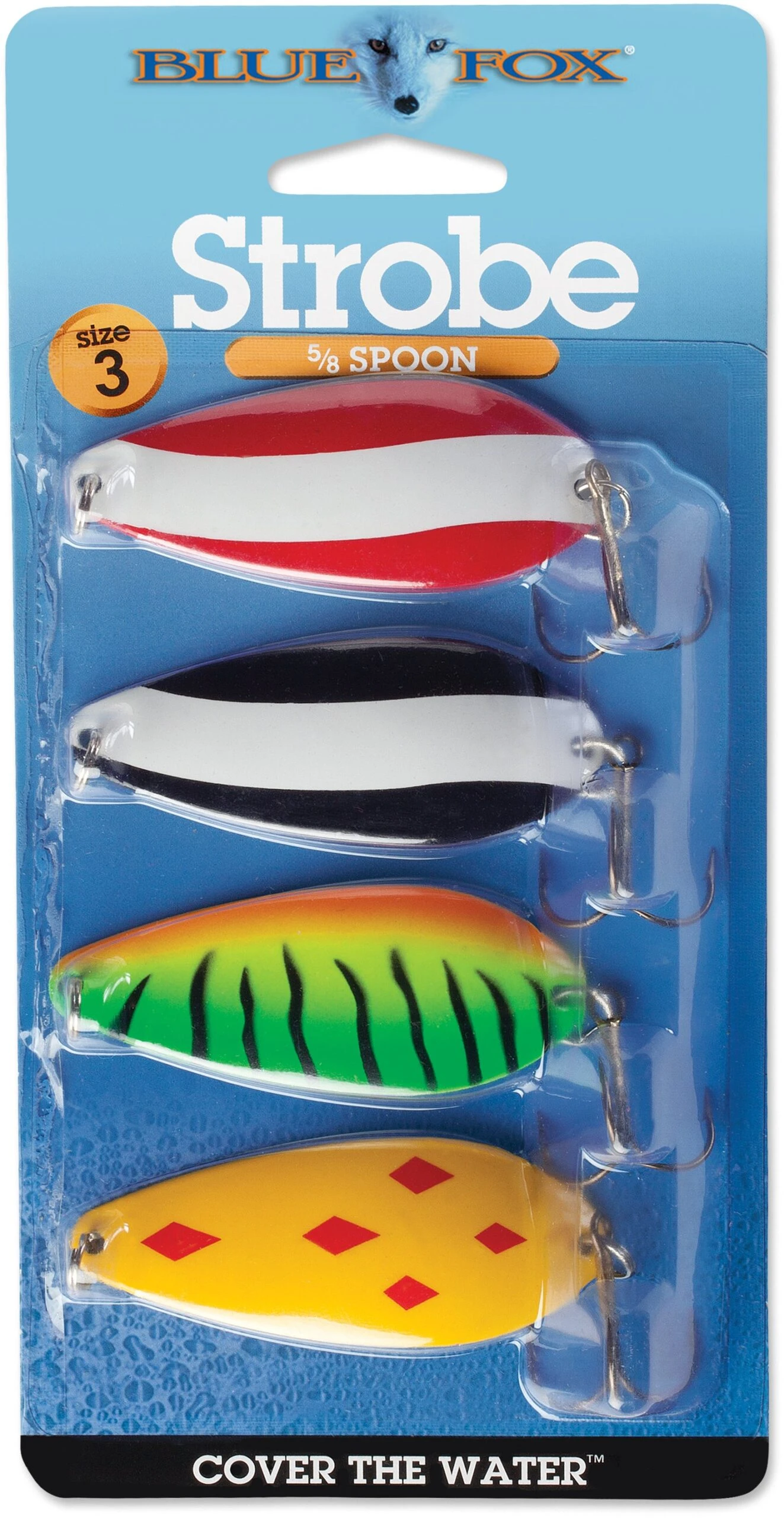 Blue Fox Classic Strobe Tear Drop Spoon Kit 4 Blue Fox Classic Strobe Tear Drop Spoon Kit - Image 2