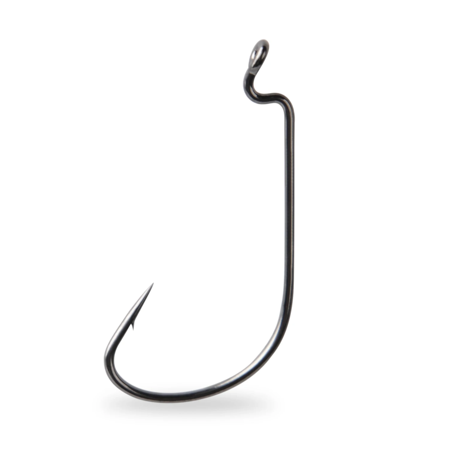 Mustad Mega Bite Black Nickel Wide Gap Offset Worm Hook 3 Mustad Mega Bite Black Nickel Wide Gap Offset Worm Hook