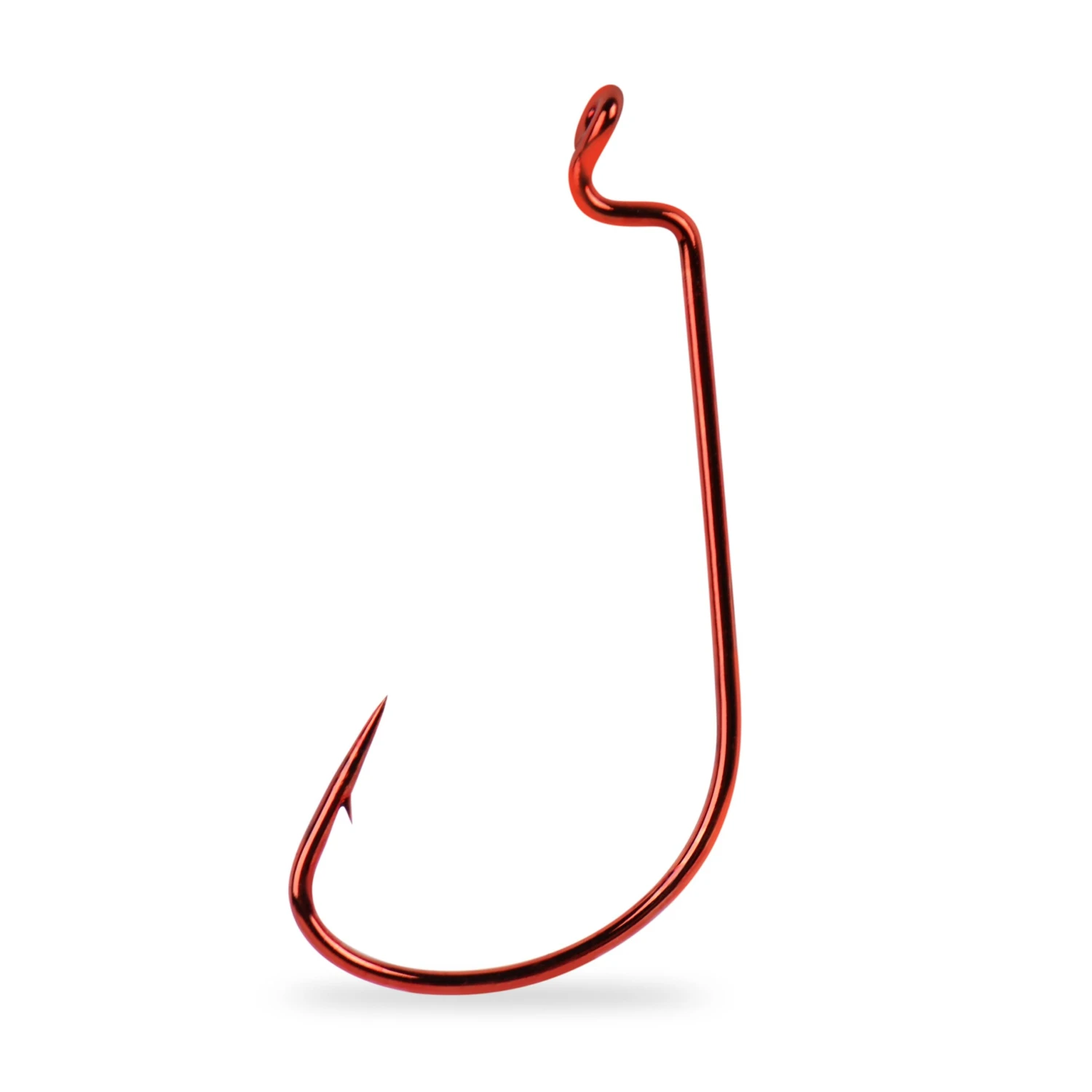 Mustad Red Mega Bite Wide Gap Offset Worm Hook 25 Pack 3 Mustad Red Mega Bite Wide Gap Offset Worm Hook 25 Pack