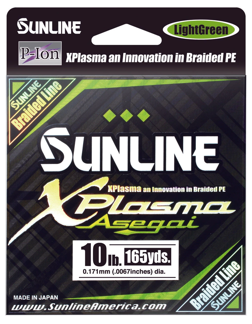 Sunline Xplasma Asegai Green Braided Line 165 Yards 4 Sunline Xplasma Asegai Green Braided Line 165 Yards - Image 2