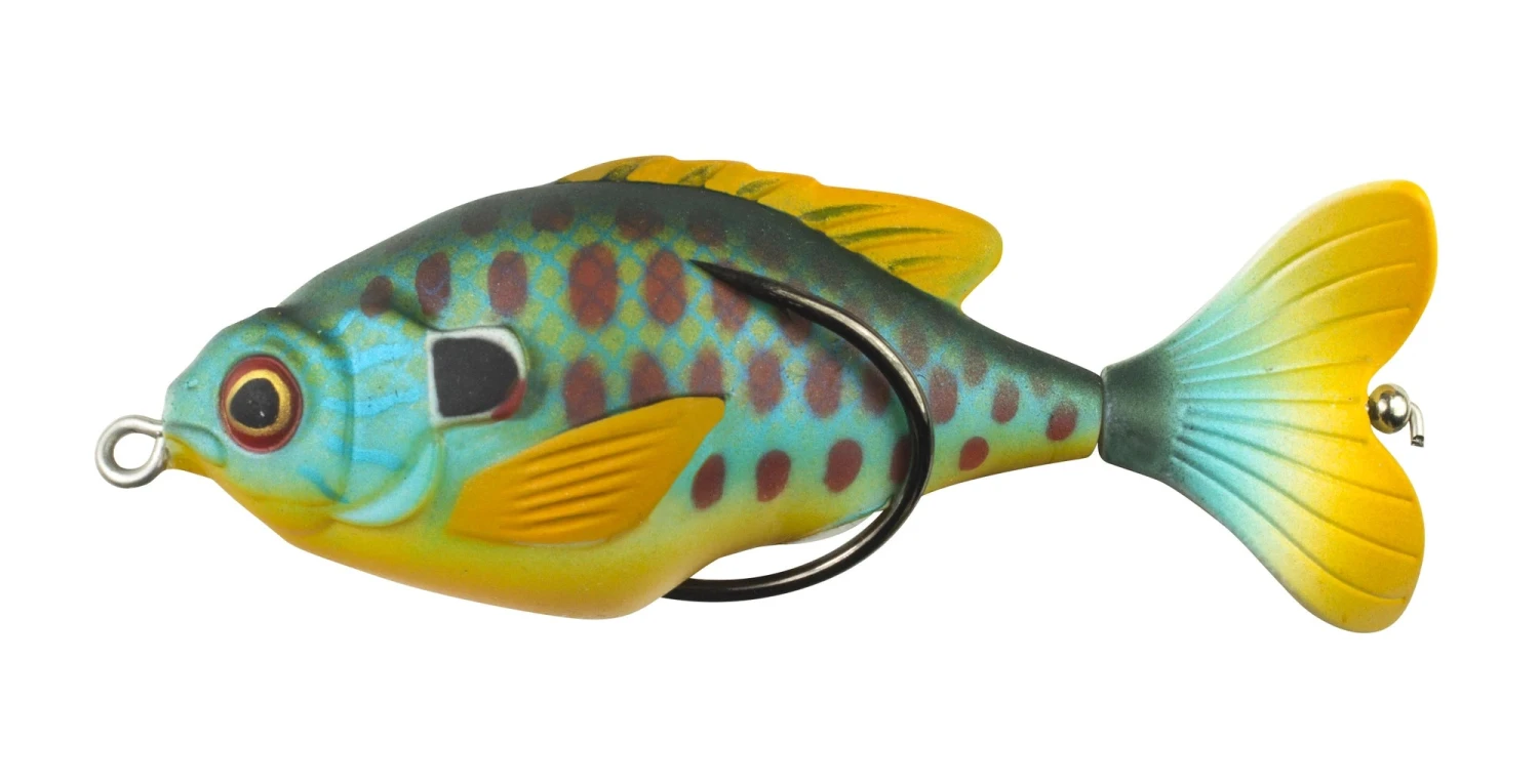 Lunkerhunt Propfish Sunfish 3 1/4 Inch Hollow Topwater Prop Lure 7 Lunkerhunt Propfish Sunfish 3 1/4 Inch Hollow Topwater Prop Lure - Image 5