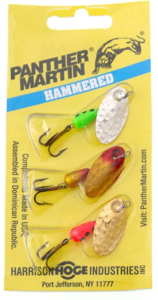 Panther Martin Hammered 3 Pack Spinner Kit 3 Panther Martin Hammered 3 Pack Spinner Kit