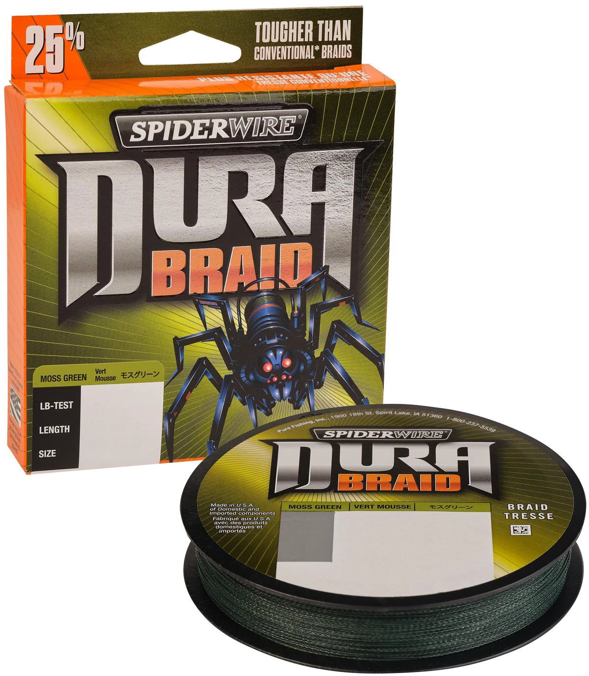 Spiderwire DuraBraid Braided Line - Moss Green 3 Spiderwire DuraBraid Braided Line - Moss Green