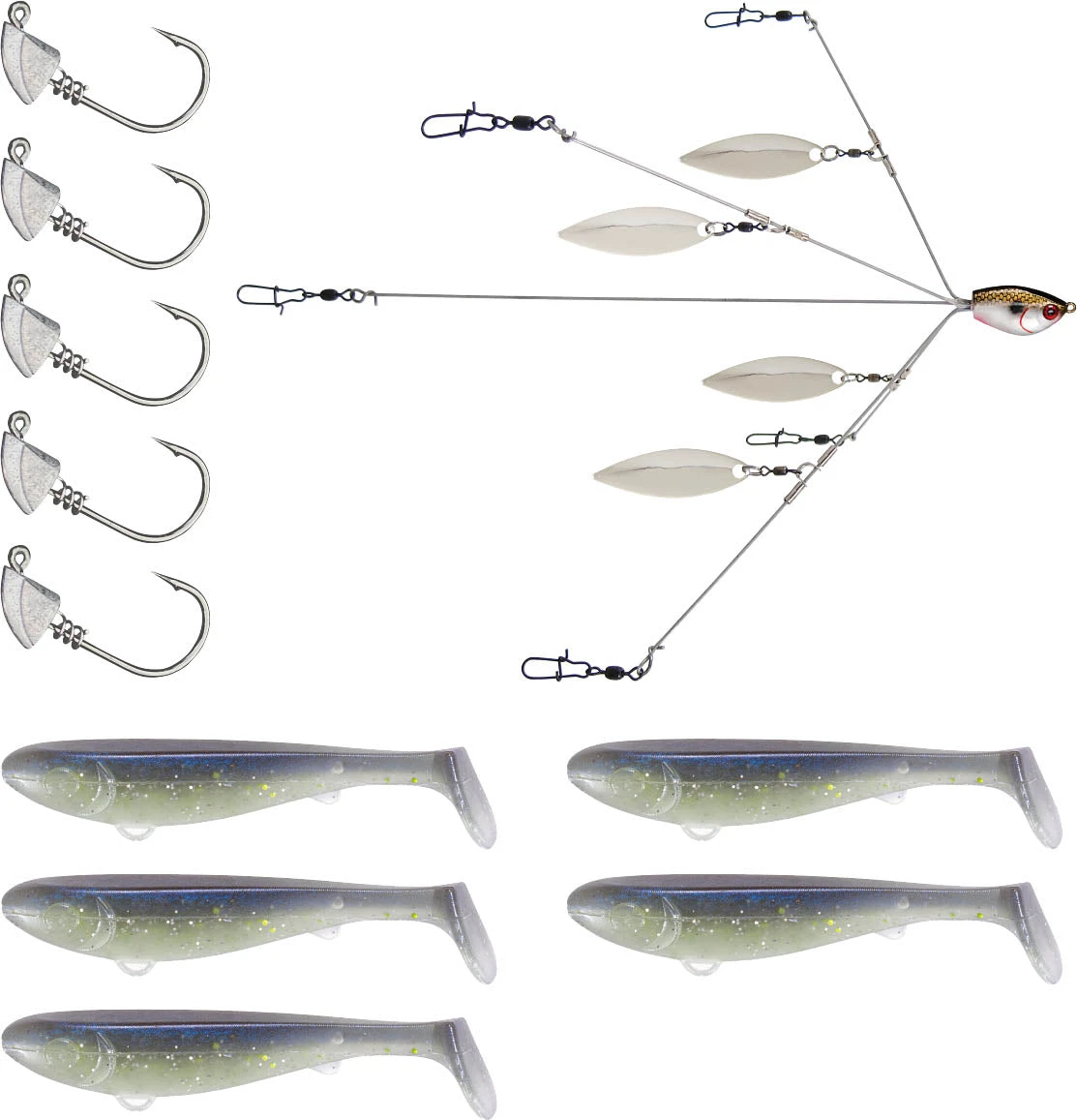 YUM Scottsboro Kit YUMbrella Flash Mob Jr. 3 Inch Swimbait Kit 5 YUM Scottsboro Kit YUMbrella Flash Mob Jr. 3 Inch Swimbait Kit - Image 3