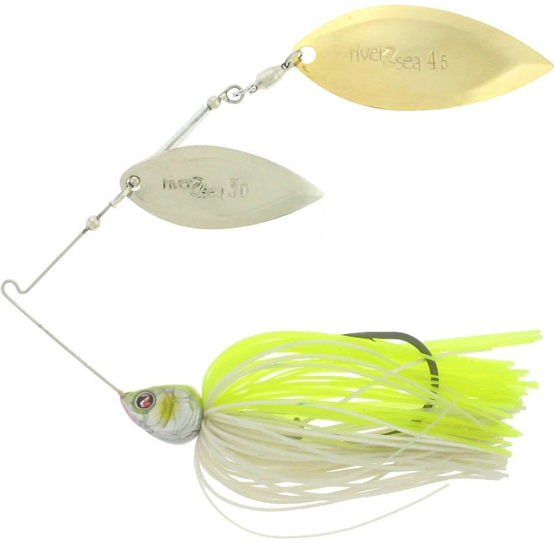River2Sea Ish Monroe Bling Double Willow Spinnerbait 3/8 Oz. 10 River2Sea Ish Monroe Bling Double Willow Spinnerbait 3/8 Oz. - Image 8