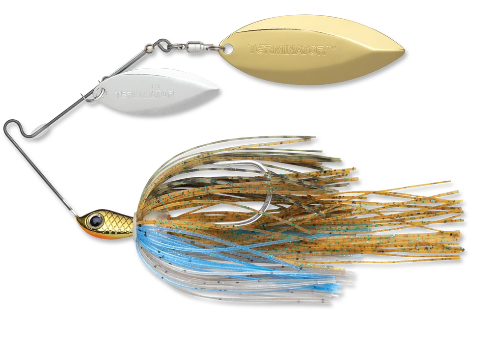 Terminator Stainless Pulse Skirt Spinnerbait Double Willow 3/8 Oz. 4 Terminator Stainless Pulse Skirt Spinnerbait Double Willow 3/8 Oz. - Image 2