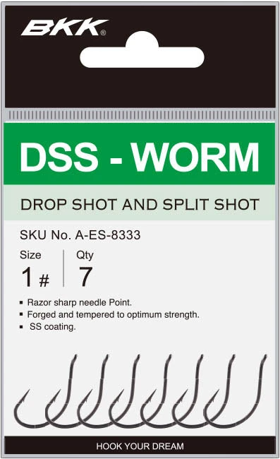 BKK DSS-Worm Drop Shot And Split Shot Hook 4 BKK DSS-Worm Drop Shot And Split Shot Hook - Image 2