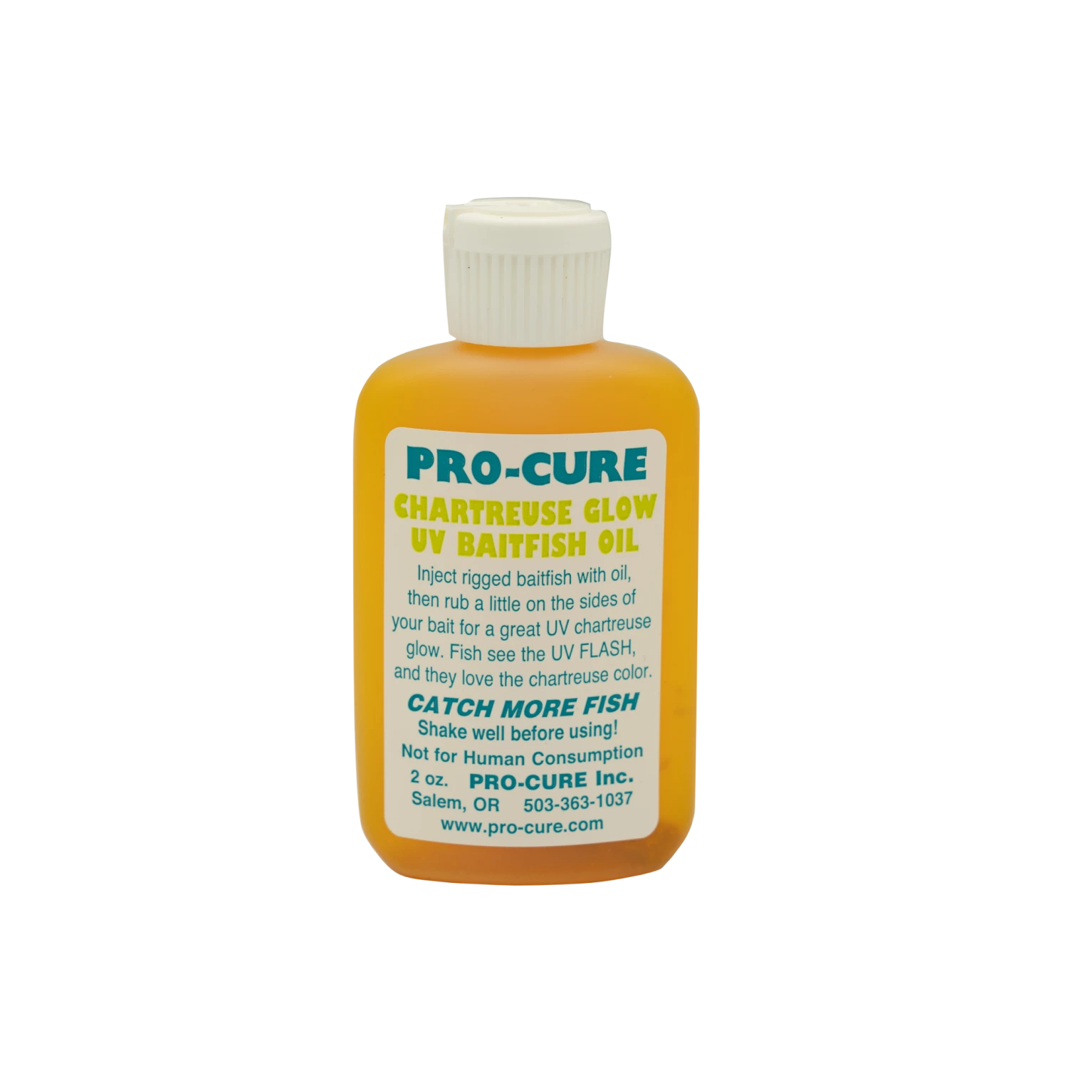 Pro-Cure Chartreuse Glow UV Baitfish Oil 2 Oz. 3 Pro-Cure Chartreuse Glow UV Baitfish Oil 2 Oz.