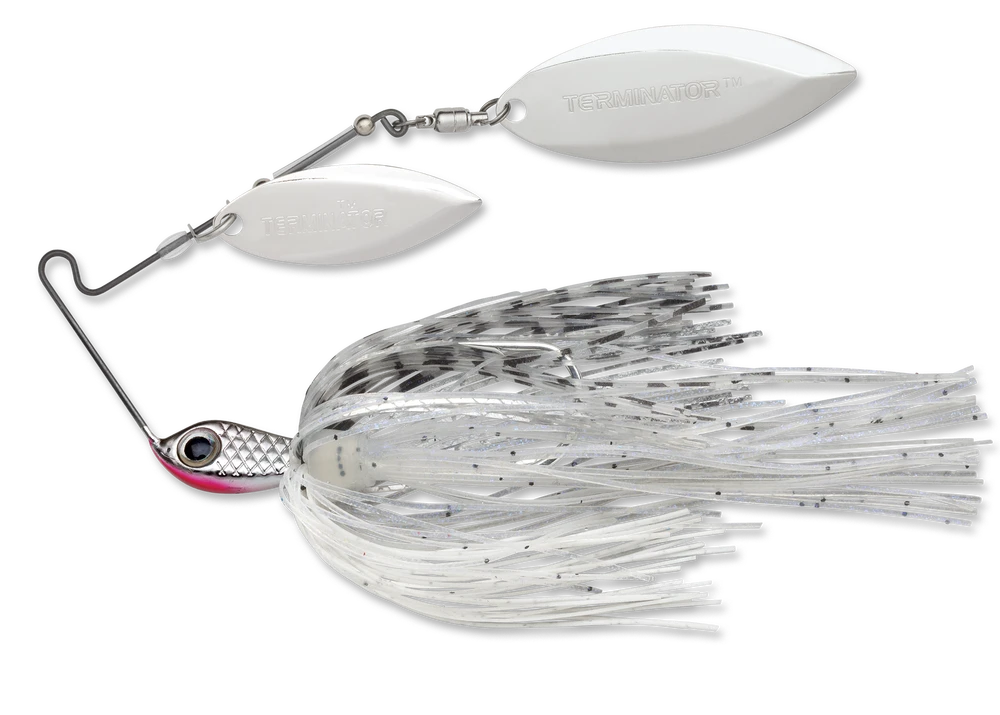 Terminator Stainless Pulse Skirt Spinnerbait Double Willow 3/8 Oz. 6 Terminator Stainless Pulse Skirt Spinnerbait Double Willow 3/8 Oz. - Image 4