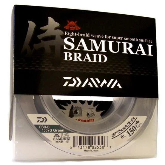 Daiwa Samurai Braided Fishing Line 150 Yards Green 3 Daiwa Samurai Braided Fishing Line 150 Yards Green