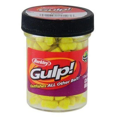 Berkley Gulp! 1/4 Inch Corn Yellow 1.5 Oz. Jar 3 Berkley Gulp! 1/4 Inch Corn Yellow 1.5 Oz. Jar