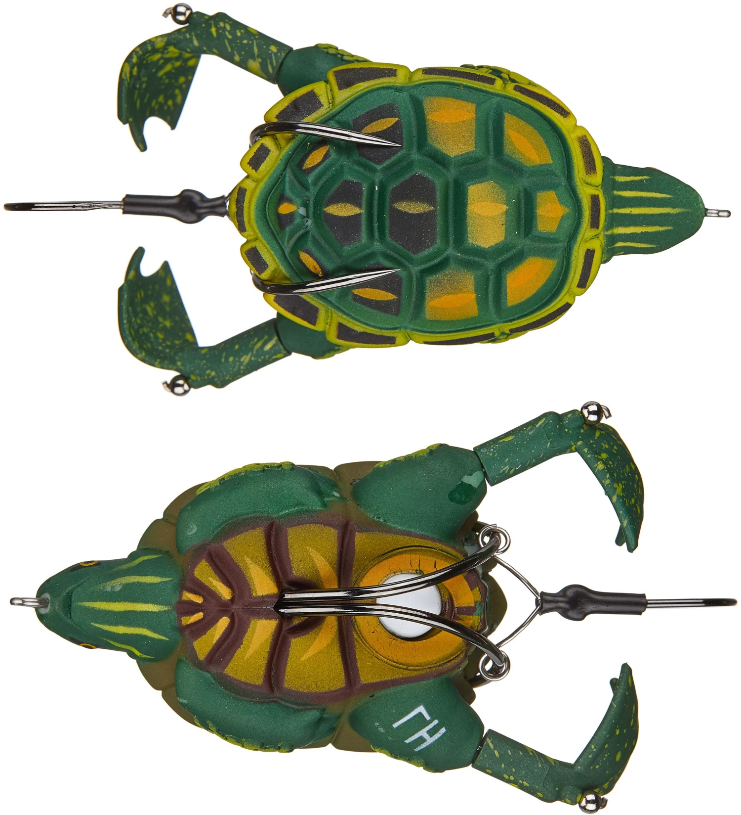Lunkerhunt Prop Turtle 3 1/2 Inch Hollow Topwater Prop Lure 4 Lunkerhunt Prop Turtle 3 1/2 Inch Hollow Topwater Prop Lure - Image 2